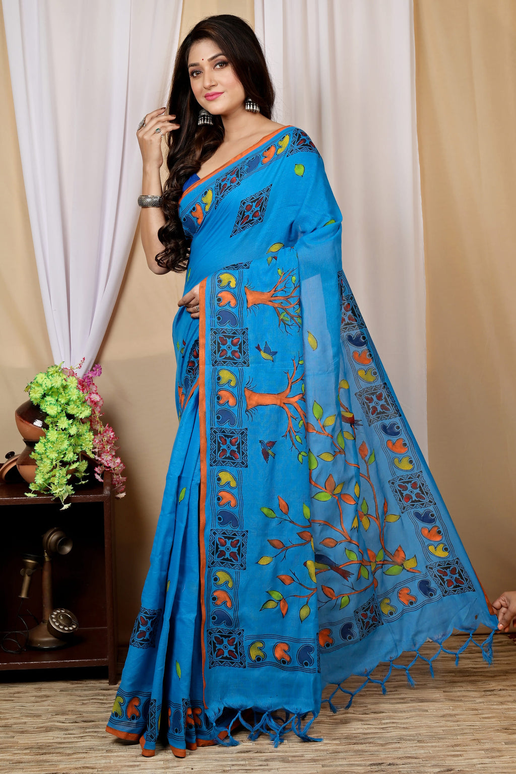 Pure Cotton  Saree