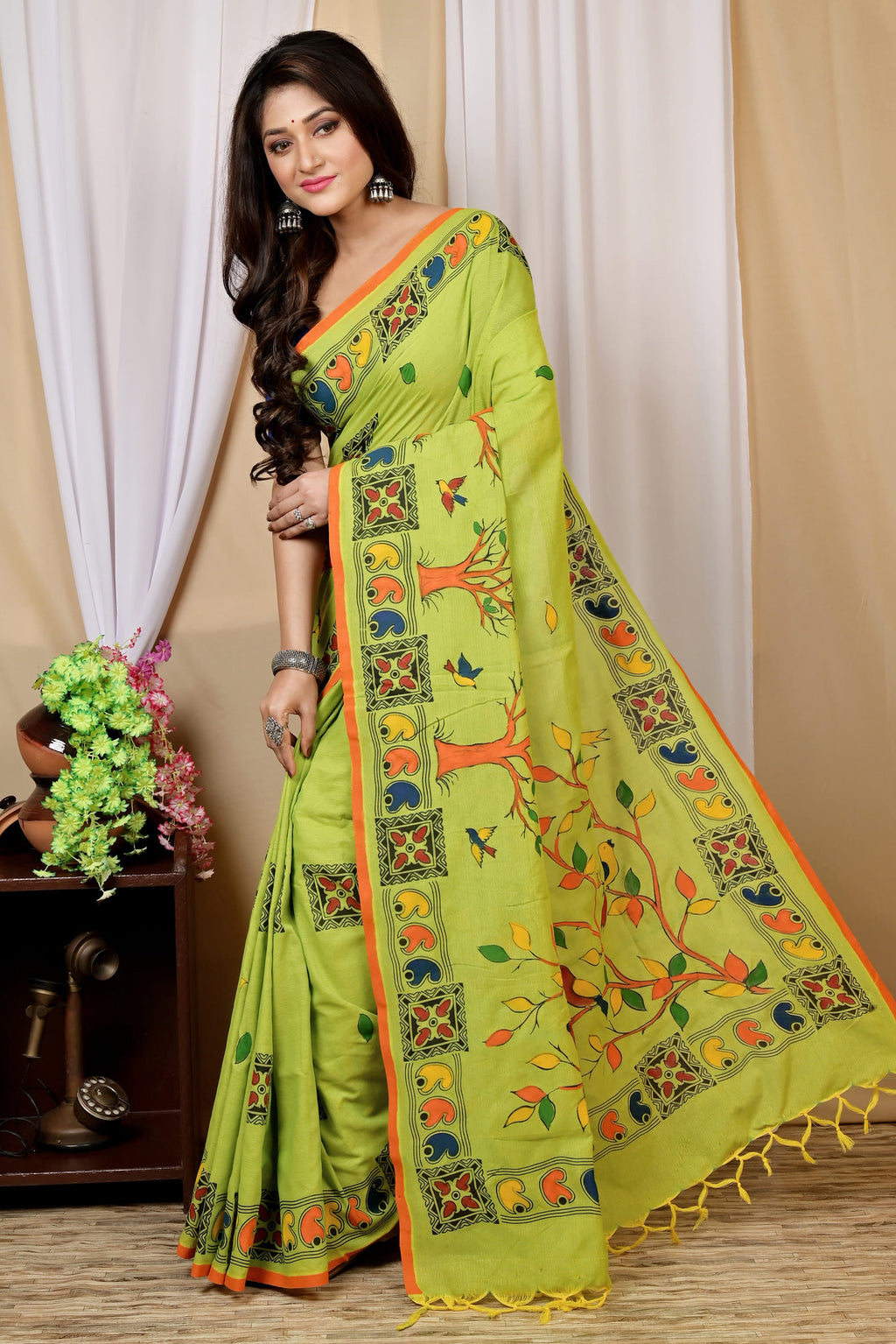 Pure Cotton  Saree