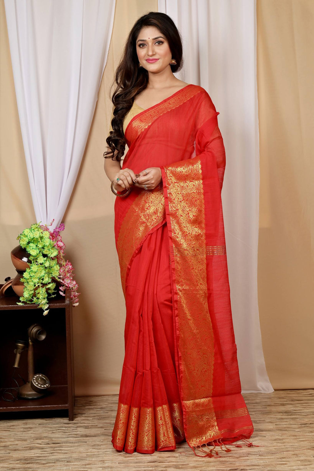 Pure Cotton Handloom Saree