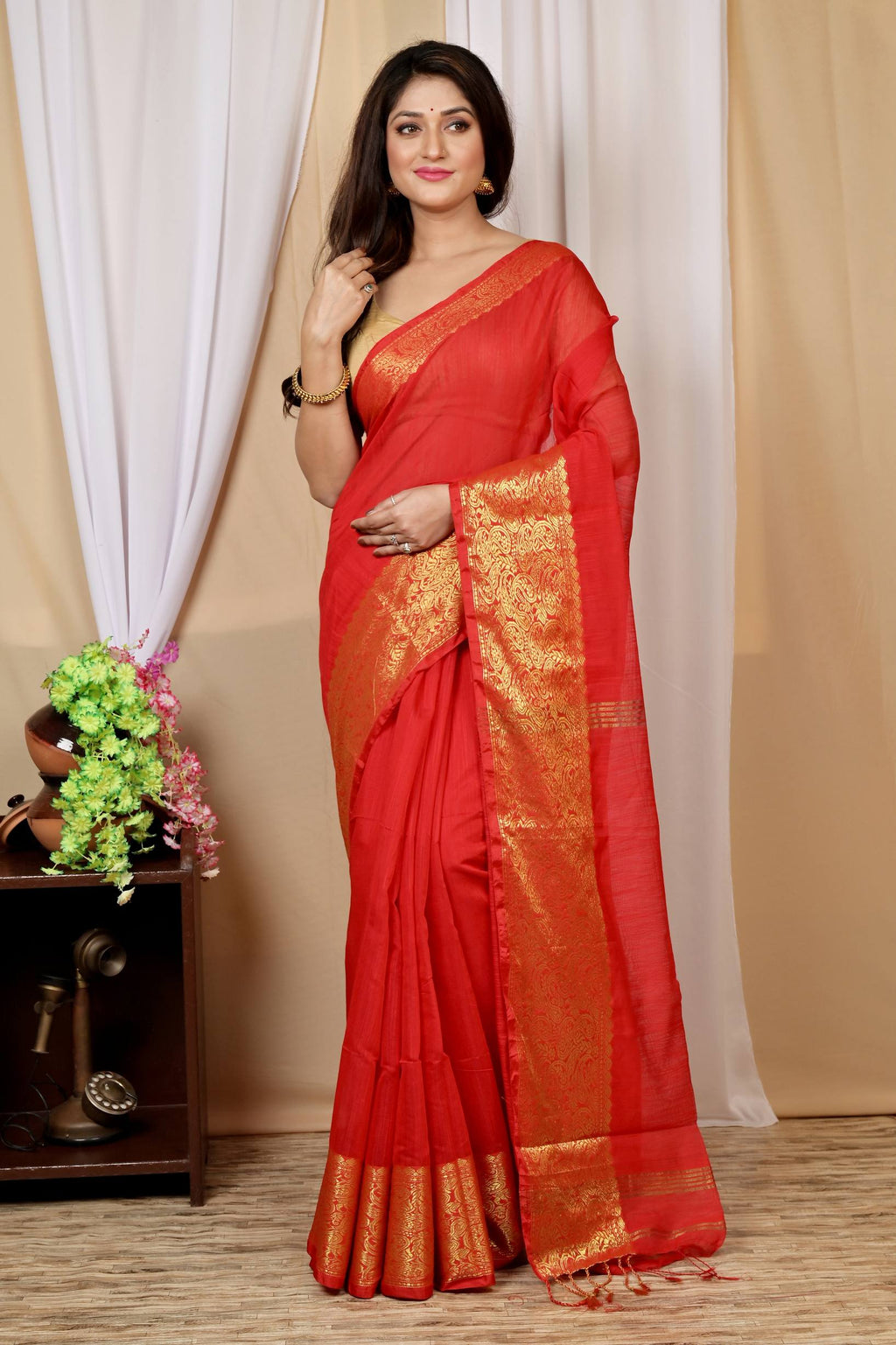 Pure Cotton Handloom Saree
