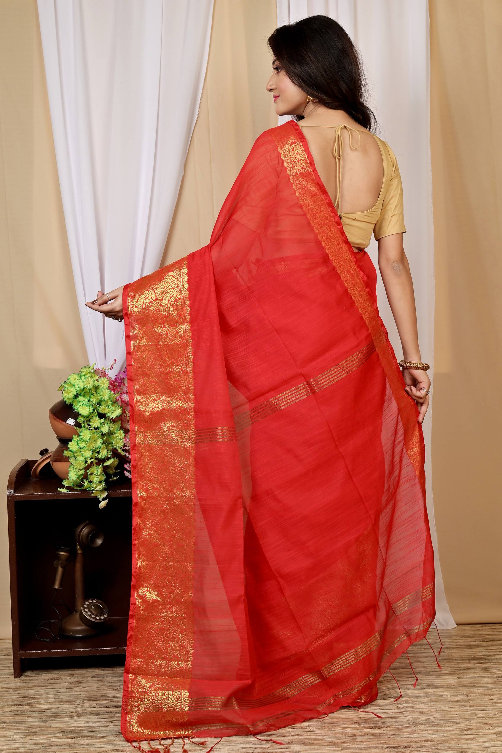 Pure Cotton Handloom Saree