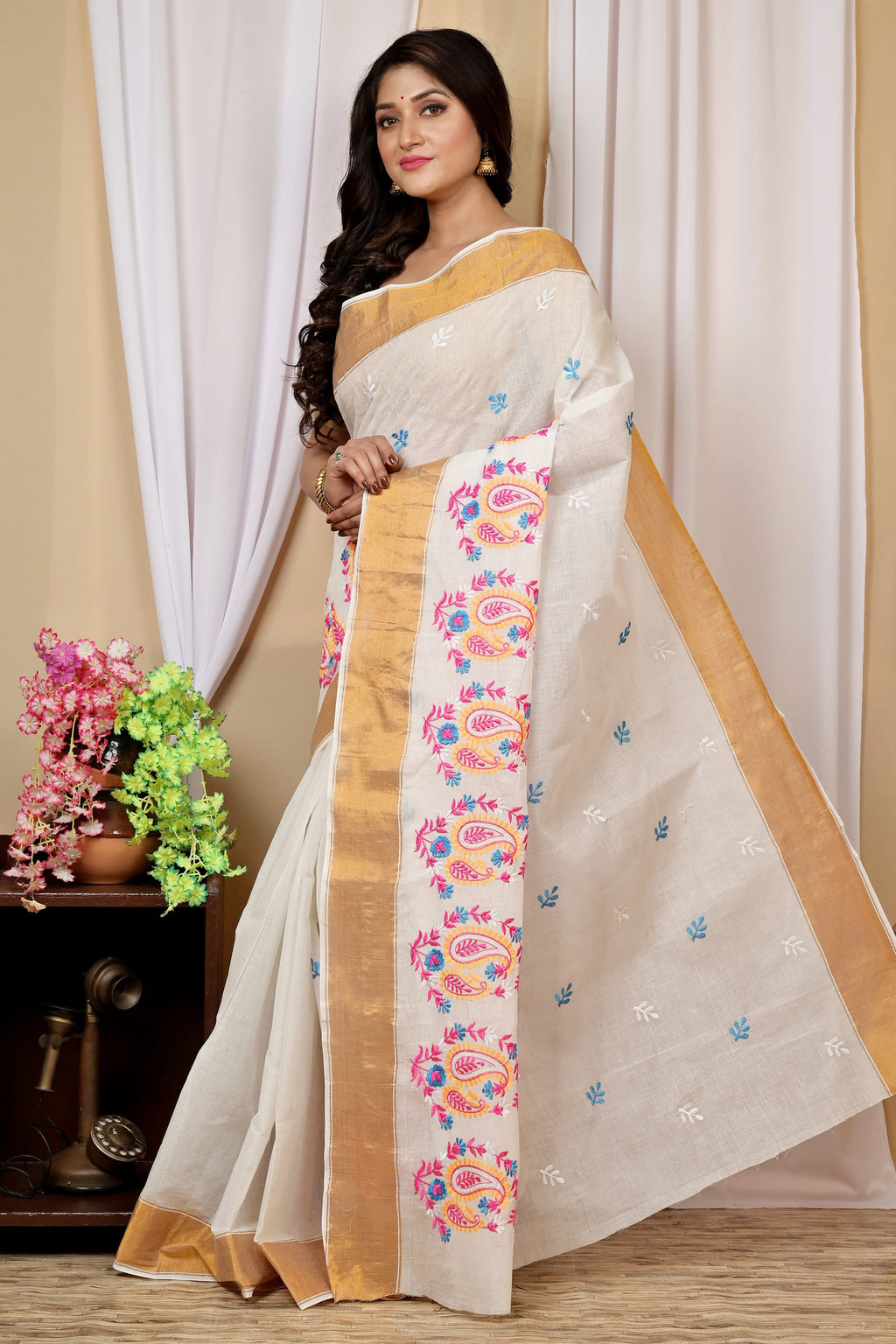 Pure Cotton  Saree