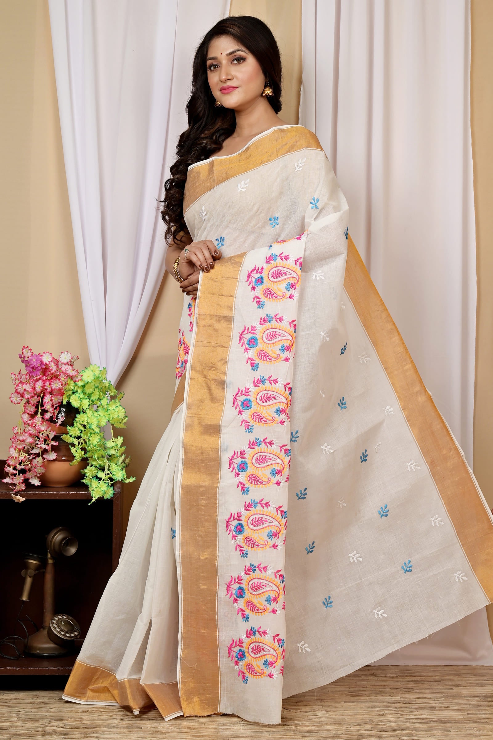 Pure Cotton  Saree