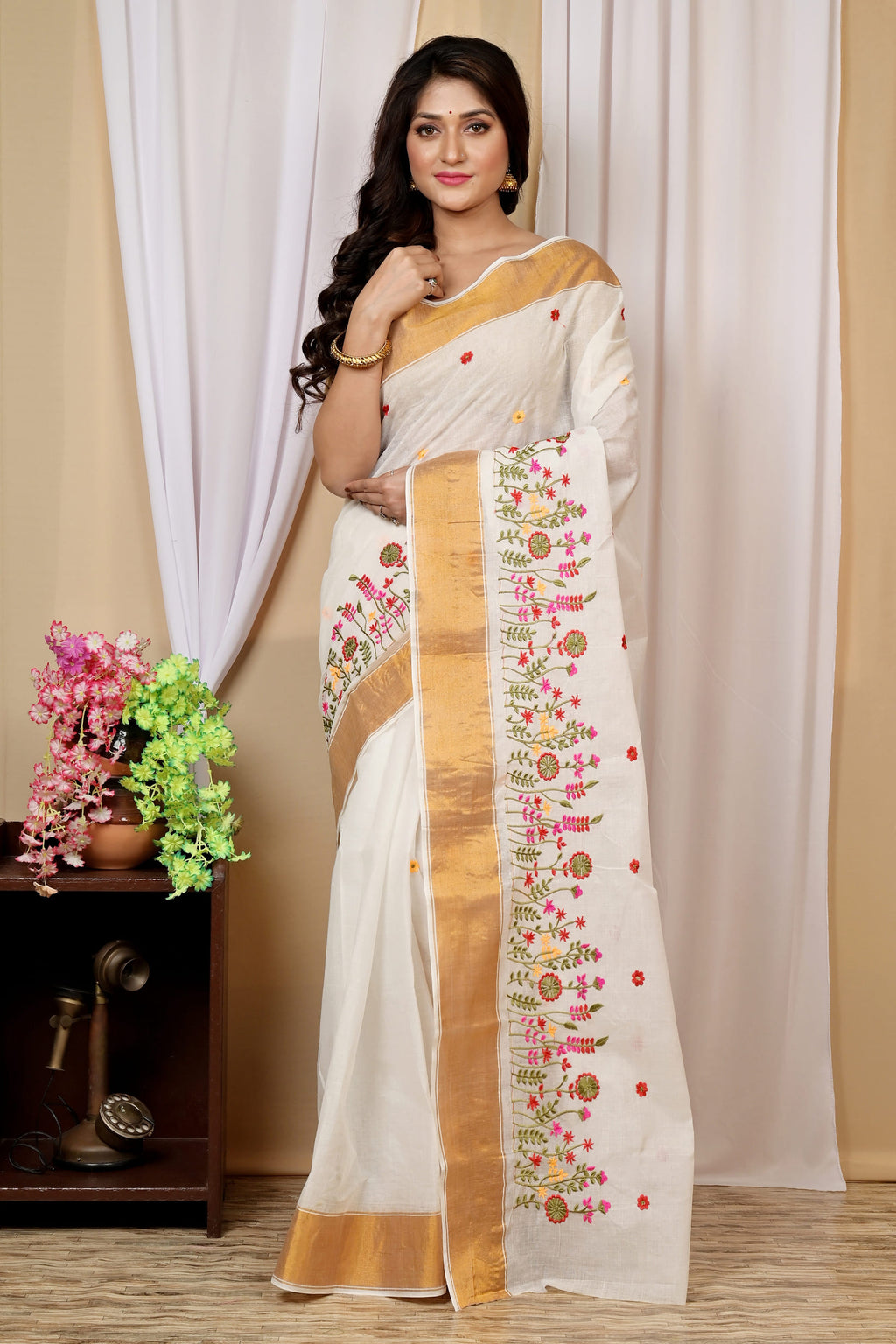 Pure Cotton  Saree