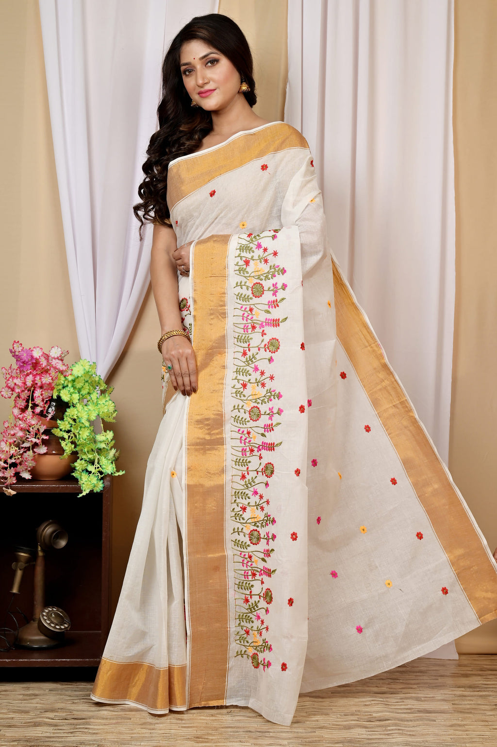 Pure Cotton  Saree