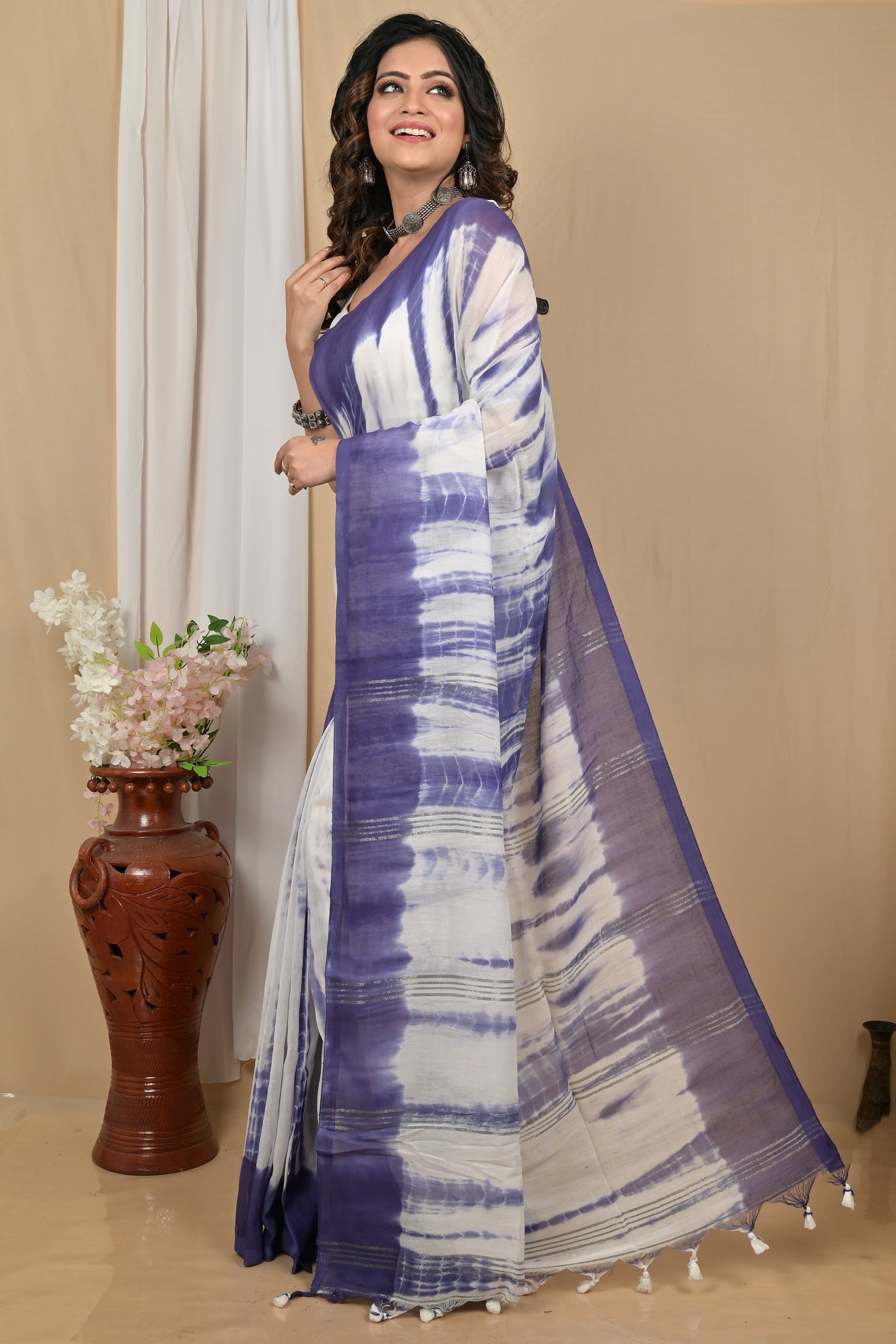 Soft Mal Cotton  Saree  batik