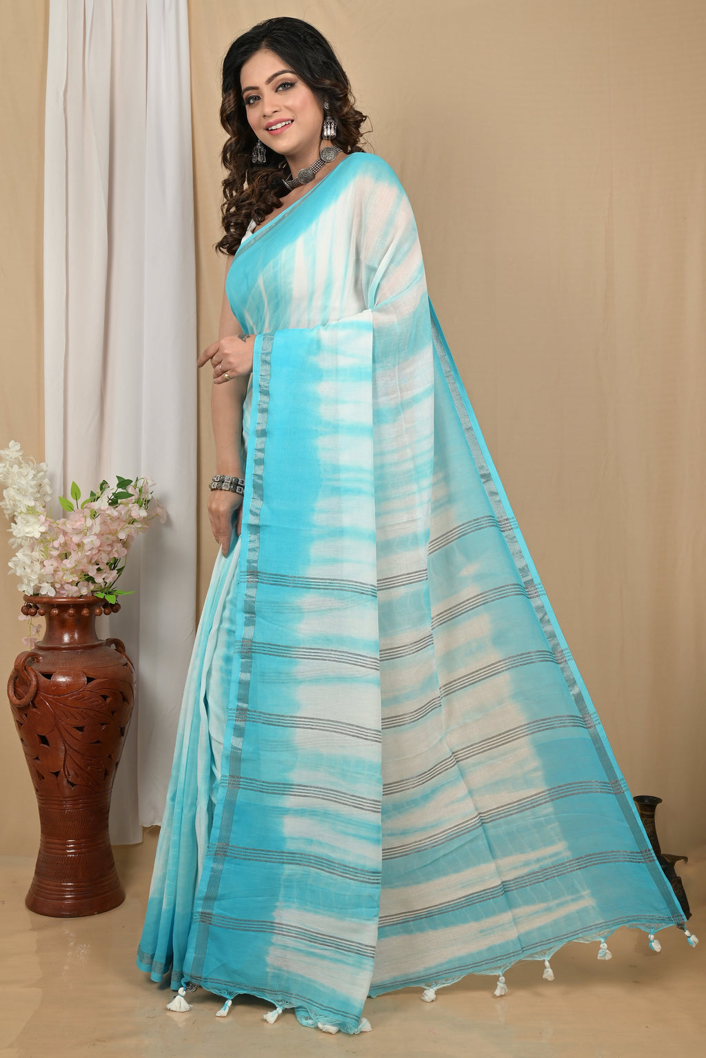 Soft Mal Cotton  Saree  batik