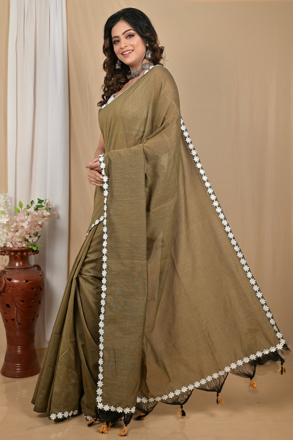 Khadi applique border