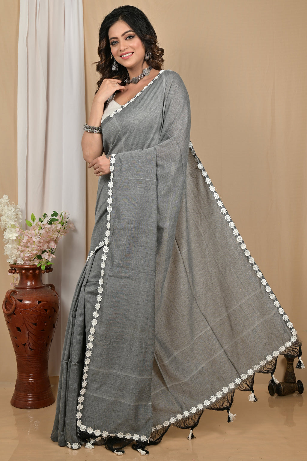 Khadi applique border