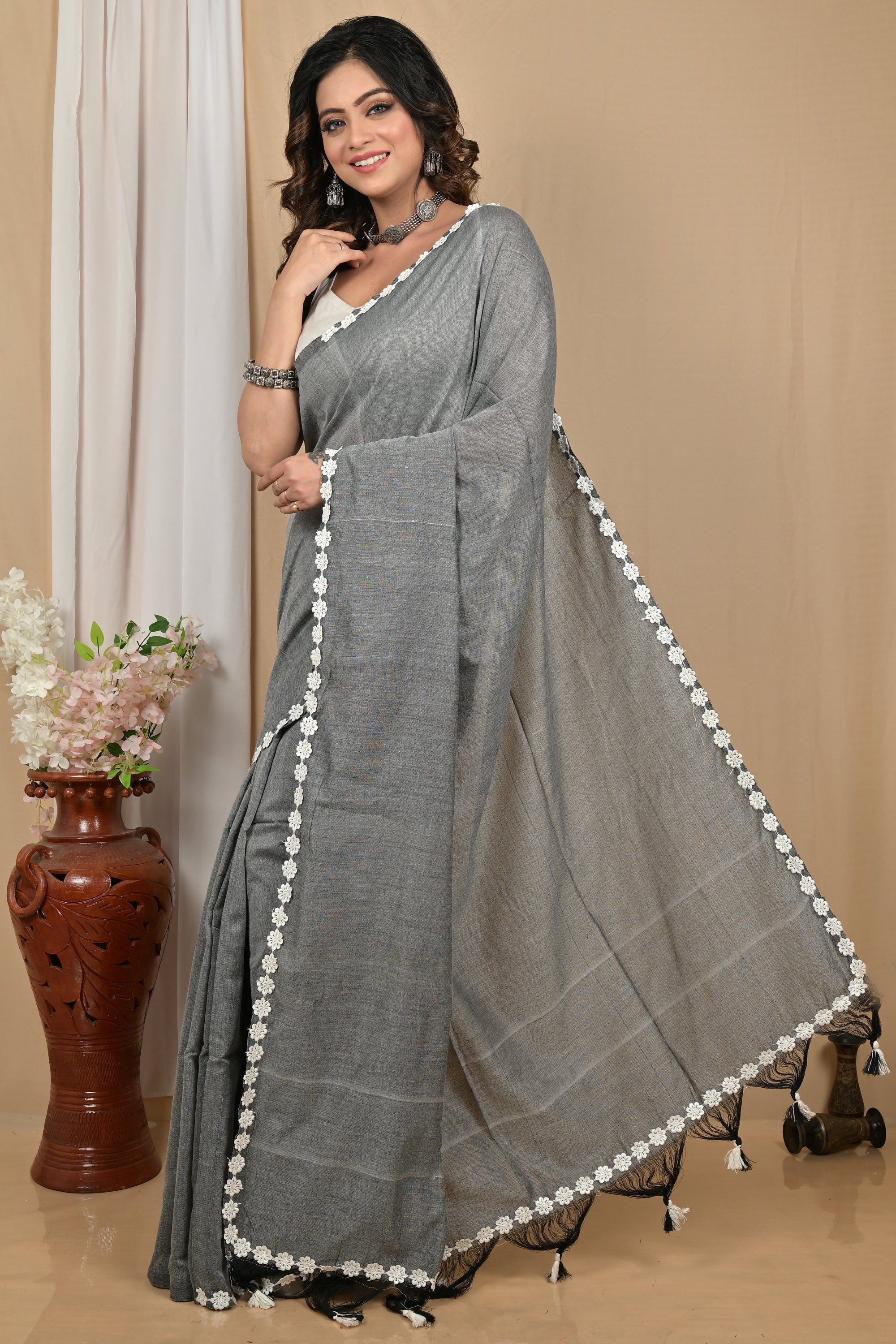 Khadi applique border