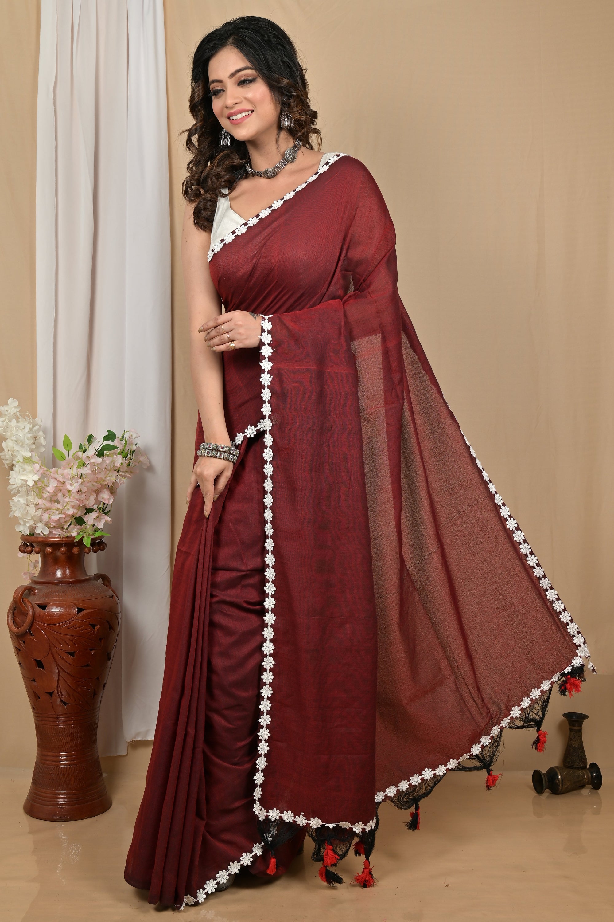 Khadi applique border