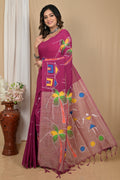 Pure Cotton  Saree  hand print