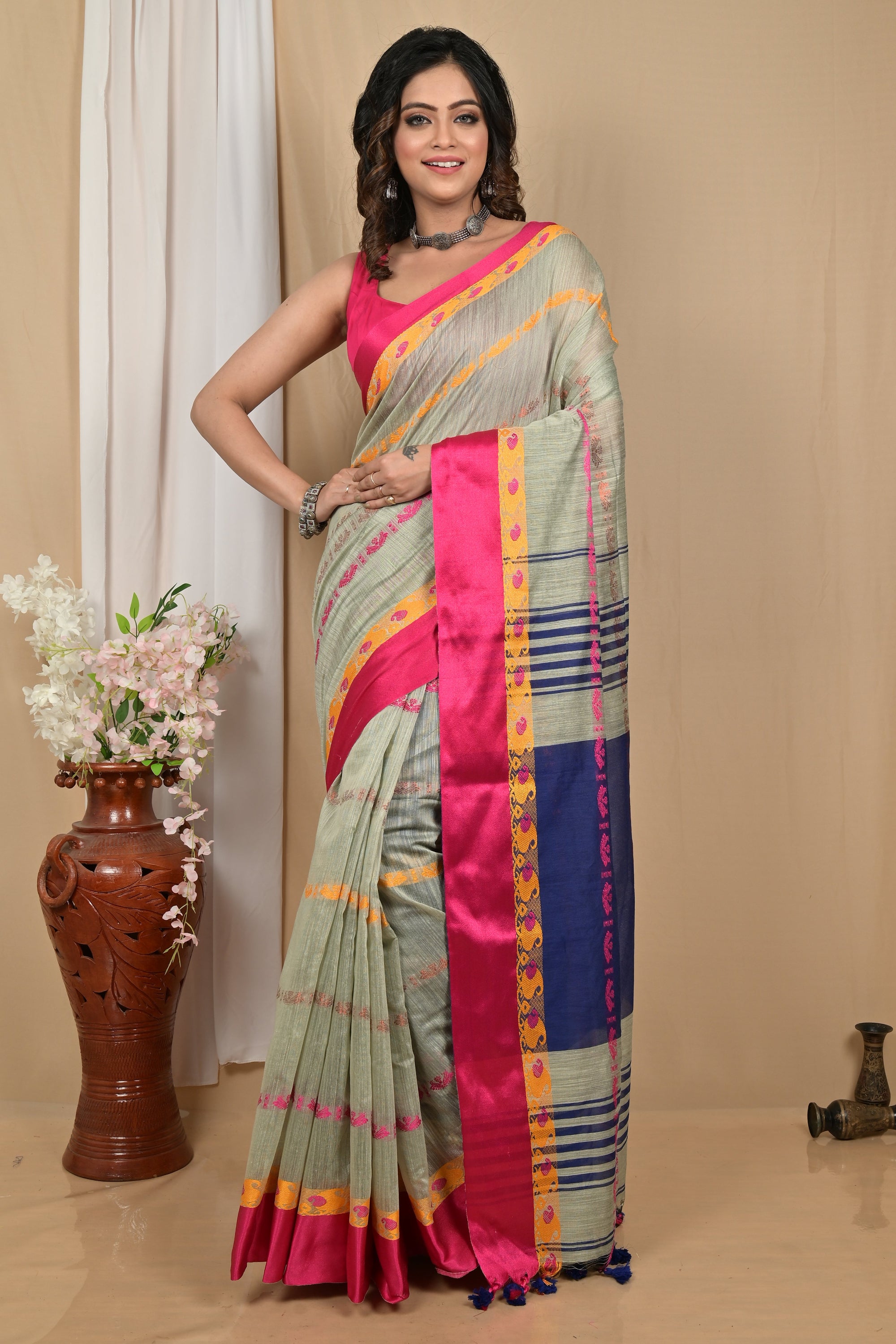 Pure Cotton  Saree