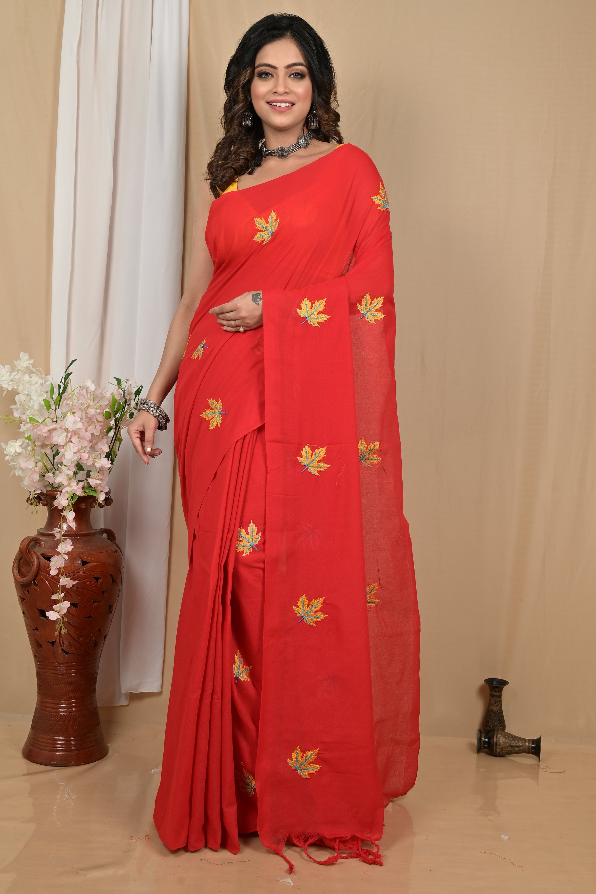 Pure Cotton  Saree  khadi febric