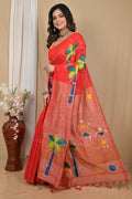 Pure Cotton  Saree  hand print