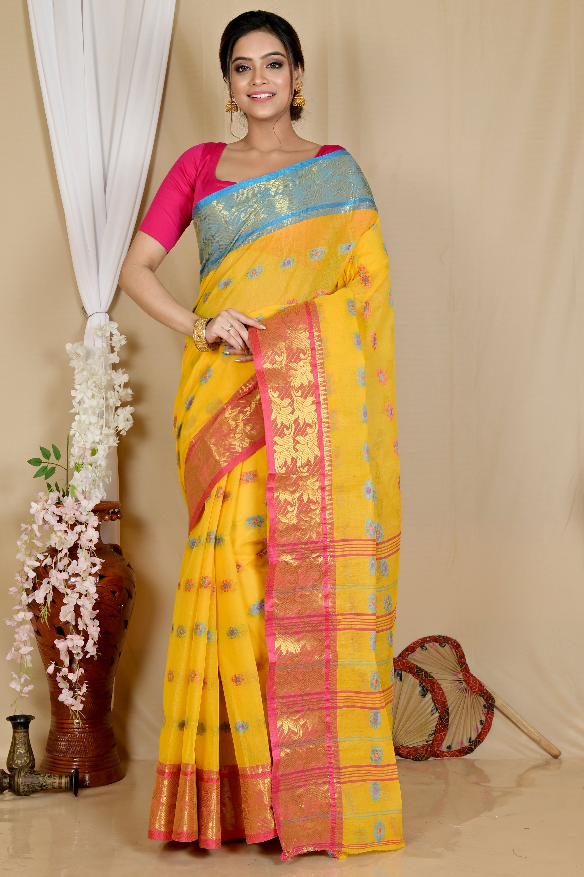Pure Cotton  Saree