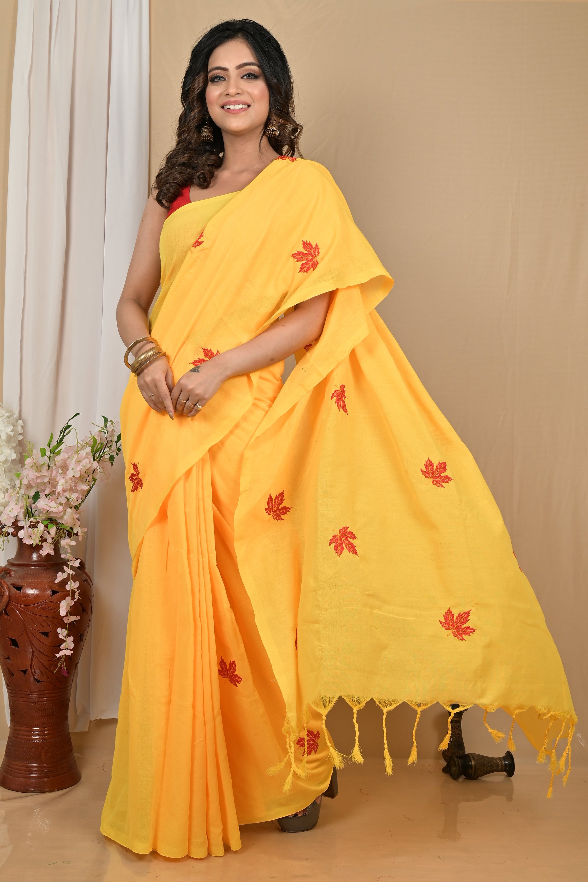 Pure Cotton  Saree  khadi febric