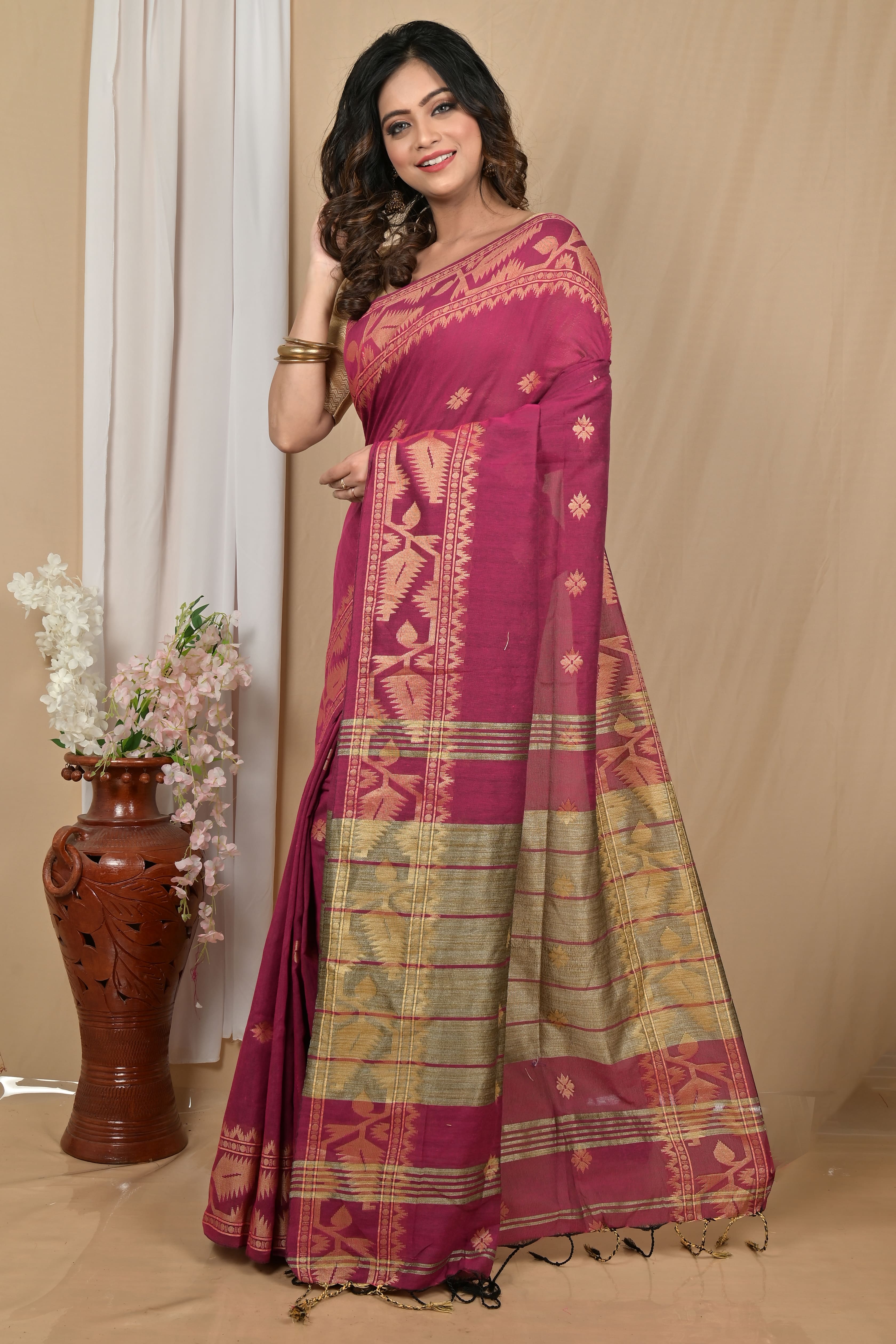 Pure Cotton Elegant  Saree