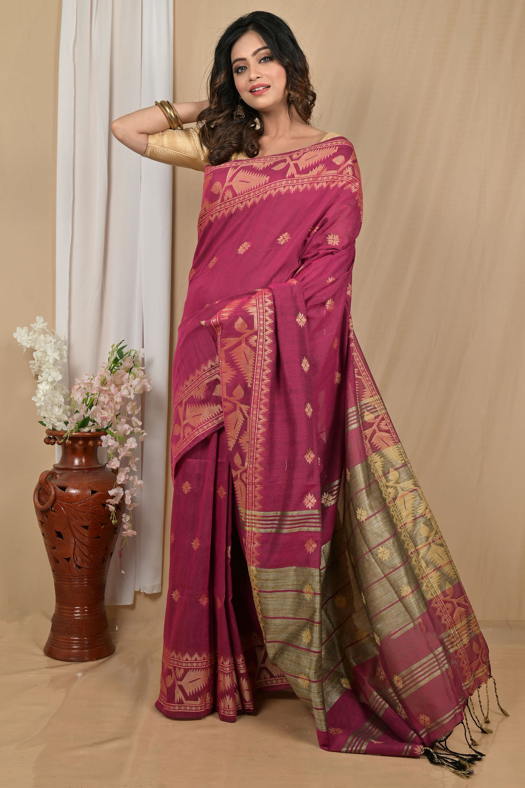Pure Cotton Elegant  Saree