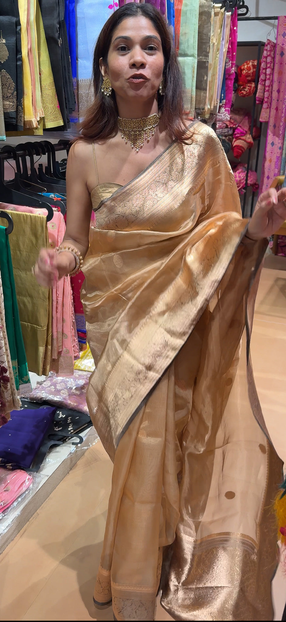 Tissue Chand Tara (Saree)
