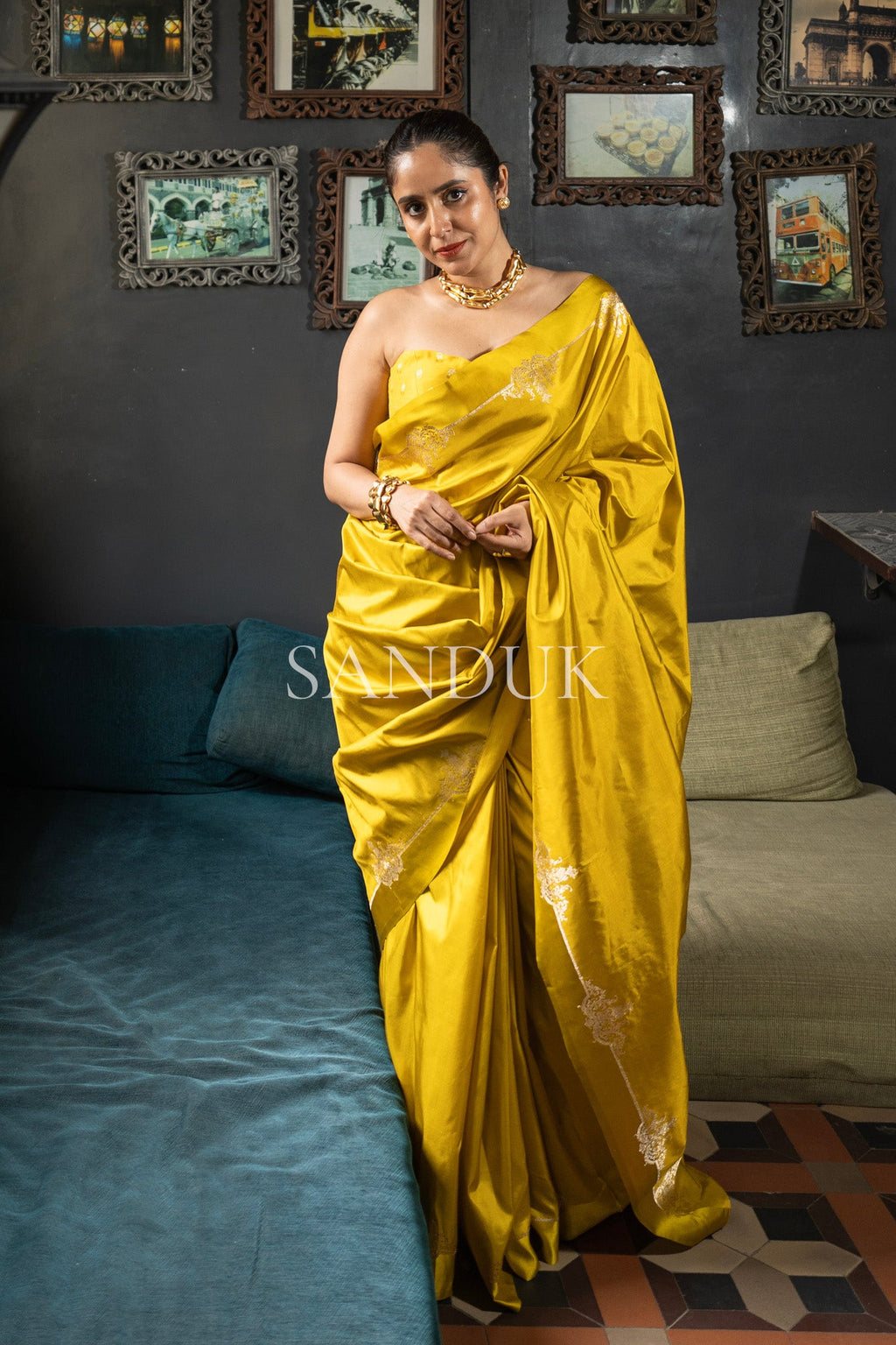 Catherine Yellow (Saree)